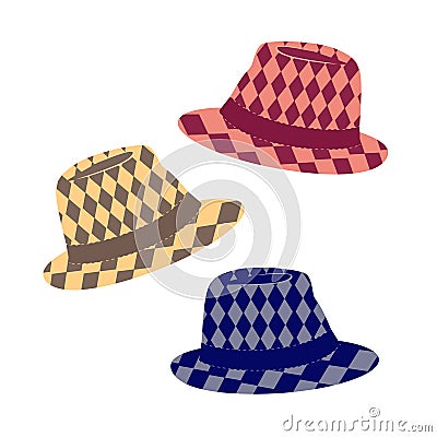 Fedora hat icon Cartoon Illustration