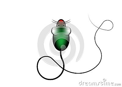 Stylish icon of a colorful mouse PC icon vector isolated Vector Illustration