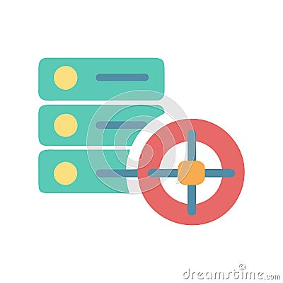 Stylish Database Trigger Icon Vector Illustration