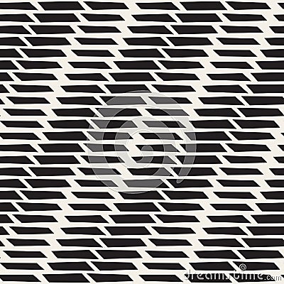 Stylish Minimalistic Halftone Grid. . Vector Seamless Black and White Pattern Vector Illustration