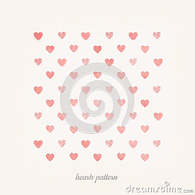 Stylish modern art heart pattern background vector Vector Illustration