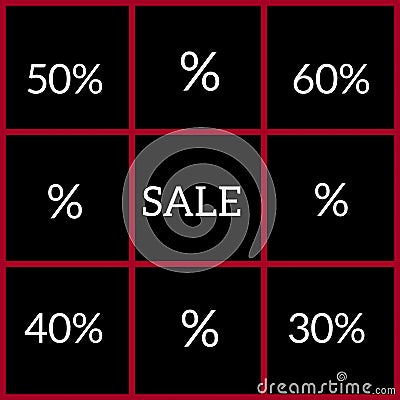 Stylish sale banner template design Sales time Shopping Stock Photo