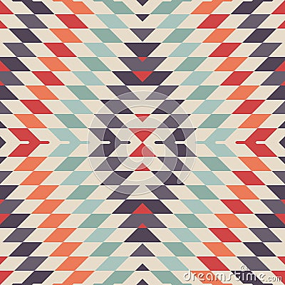 Stylish Seamless Vector Tribal Pattern for Textile Design Vector Illustration