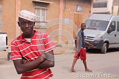 Stylish Senegalese Teen on Tabaski Editorial Stock Photo
