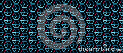 Stylish structure hexagonal line geometric pattern vector background Vector Illustration