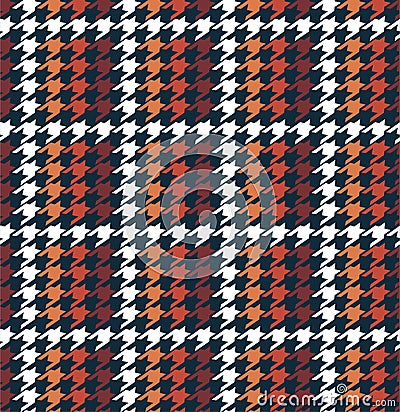 Stylish winter grid houndstooth in checkered form seamless pattern in vector,Design for fashion,fabric,web,wallpaper,warpping and Stock Photo