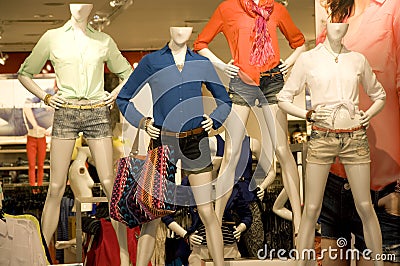 Women clothing store Stock Photo