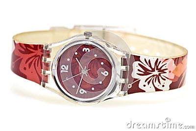 Stylish wristlet watch Stock Photo