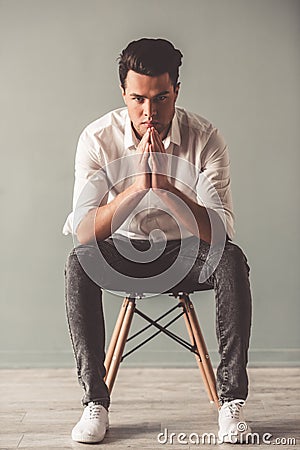 Stylish young man Stock Photo