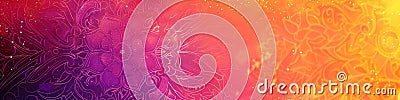 Stylistic banner background in ancient design, for web and design, generative ai Stock Photo