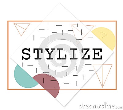 Stylize Class Design Elegant Hipster Trends Concept Stock Photo