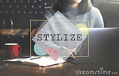 Stylize Class Design Elegant Hipster Trends Concept Stock Photo