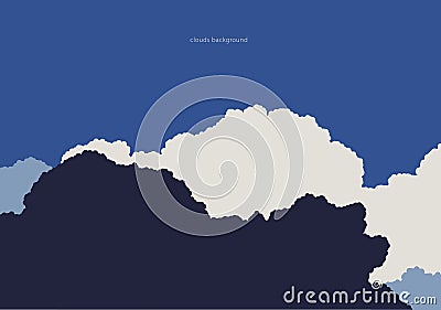 Cloudd background abstract composition Stock Photo