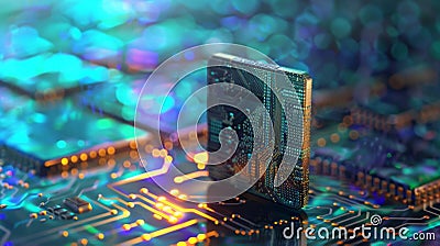 A stylized crypto wallet standing against a backdrop of complex security layers representing its imtrable security Stock Photo