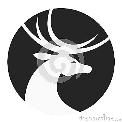 Stylized deer Vector Illustration