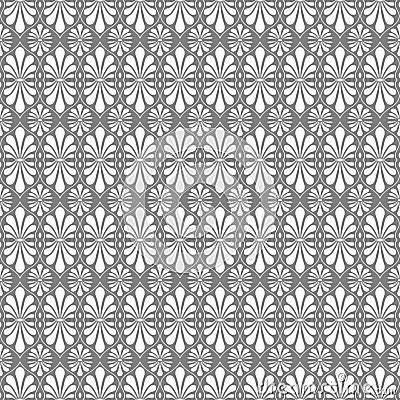 Stylized Fan Seamless Pattern Stock Photo