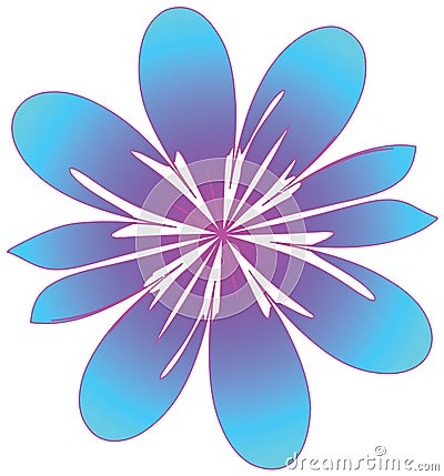 Stylized flower Vector Illustration