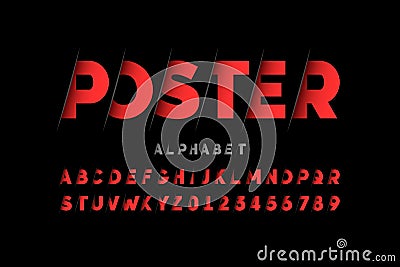 Stylized font Vector Illustration