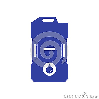 Stylized icon of the canister of gasoline Vector Illustration