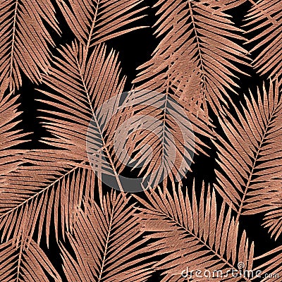 Stylized jungle foliage pattern Stock Photo