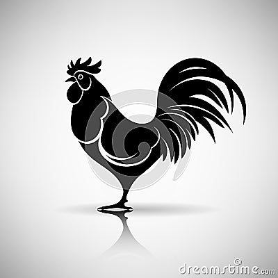 Stylized Rooster Vector Illustration