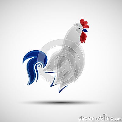 Stylized Rooster Vector Illustration