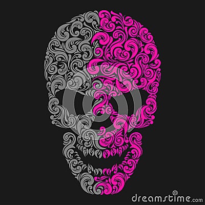 Stylized skull Stock Photo