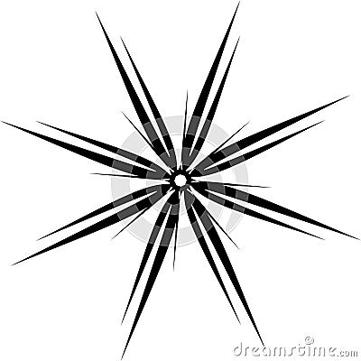 Stylized star shape Vector Illustration