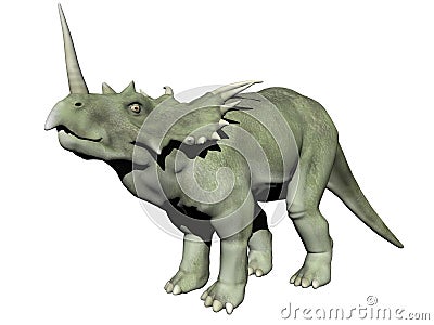 Styracosaurus dinosaur - 3d render Stock Photo
