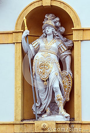 The Styrian Armoury or Landeszeughaus on Herrengasse, Graz, Austria Stock Photo