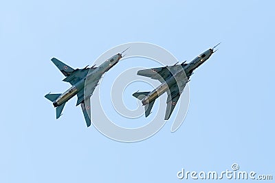 Su-22 Fitters Stock Photo