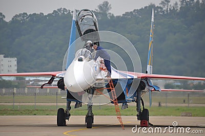 Su-27 fighter Editorial Stock Photo