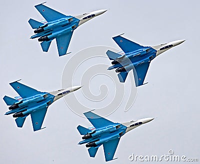 SU-27 interceptors 1 Stock Photo