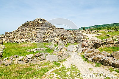 Su Nuraxi di Barumini in Sardinia, Italy Stock Photo