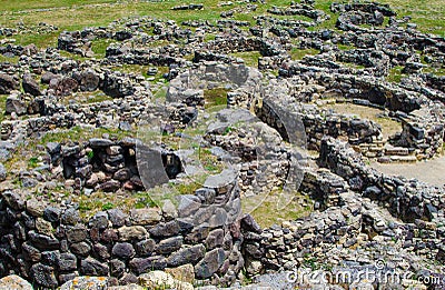 Su Nuraxi di Barumini in Sardinia, Italy Stock Photo