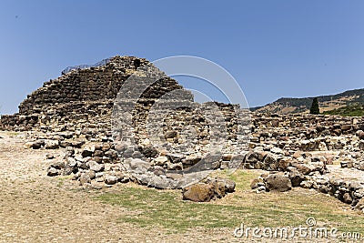 Su Nuraxi Sardinia Stock Photo