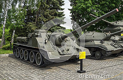 SU100 Soviet Tank Destroyer Stock Photo