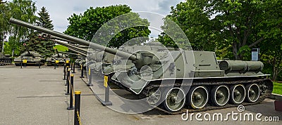 SU100 Soviet Tank Destroyer Stock Photo