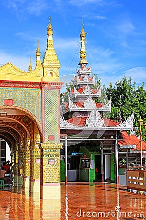 Su Taung Pyai Pagoda, Mandalay, Myanmar Editorial Stock Photo