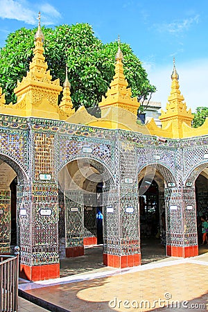 Su Taung Pyai Pagoda, Mandalay, Myanmar Editorial Stock Photo