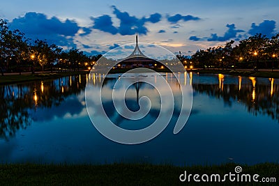 SuanLuang Rama 9 public park in Bangkok Stock Photo