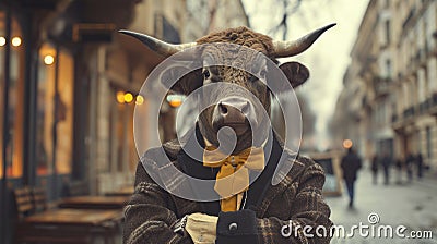 Suave bull Stock Photo