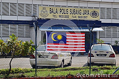 Subang Jaya Police Station Editorial Stock Photo