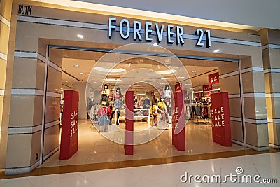 Forever 21 in sunway pyramid Editorial Stock Photo