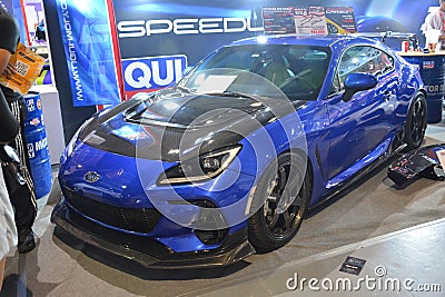 Subaru brz at Manila Auto Salon in Pasay, Philippines Editorial Stock Photo