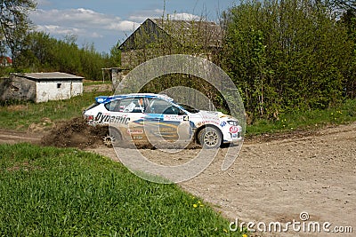 Subaru Impreza WRC racing Editorial Stock Photo