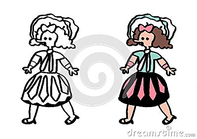 Subculture gothic & lolita teen Stock Photo