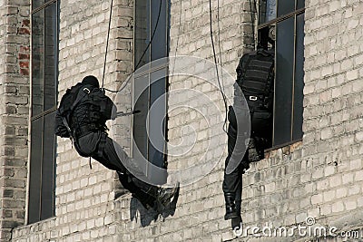 Subdivision anti-terrorist police Editorial Stock Photo