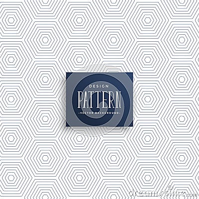 Suble hexagonal or honeycomb pattern vector background Vector Illustration