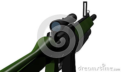 Submachine gun Stock Photo